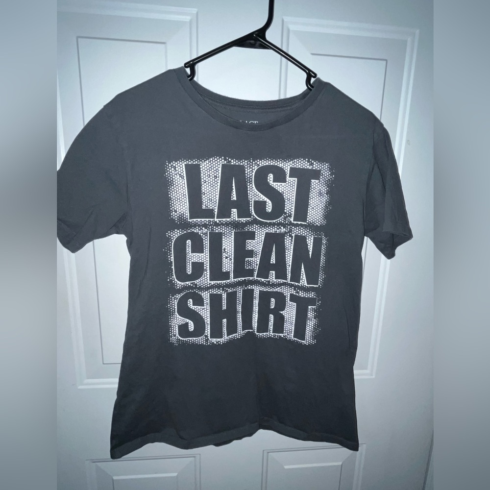 EUC Children’s Place Boy’s “Last Clean Shirt” Graphic Tee - Sz XXL/16